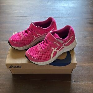 Size 2.5 Asics hot pink Velcro contend 7 ps sneakers